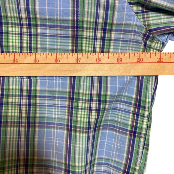 Vineyard Vines Slim Fit Tucker Shirt Mens Medium Light Blue Plaid Shep & Ian - Picture 10 of 12